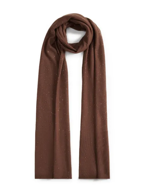 Fabiana Filippi metallic-fleck ribbed scarf