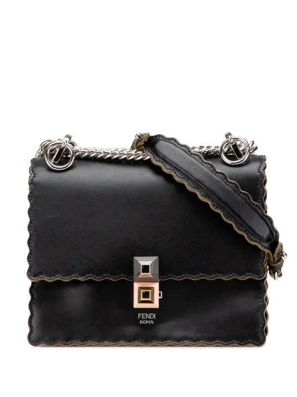 Fendi Pre-Owned 2010-2025 Small Leather Kan I Crossbody Bag