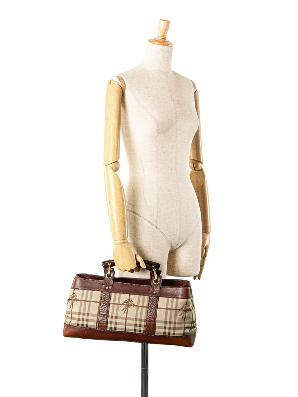Burberry Pre-Owned sac cabas en toile enduite à motif Haymarket Check (2018-2024) | Pre-owned | Image 2