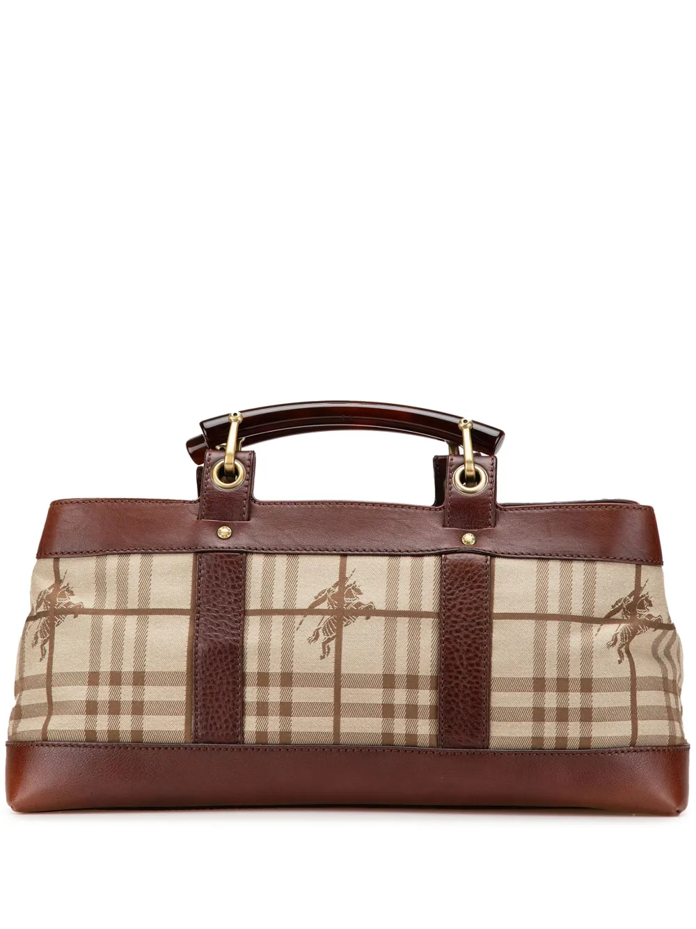 Burberry Pre-Owned sac cabas en toile enduite à motif Haymarket Check (2018-2024) | marron | Image 1