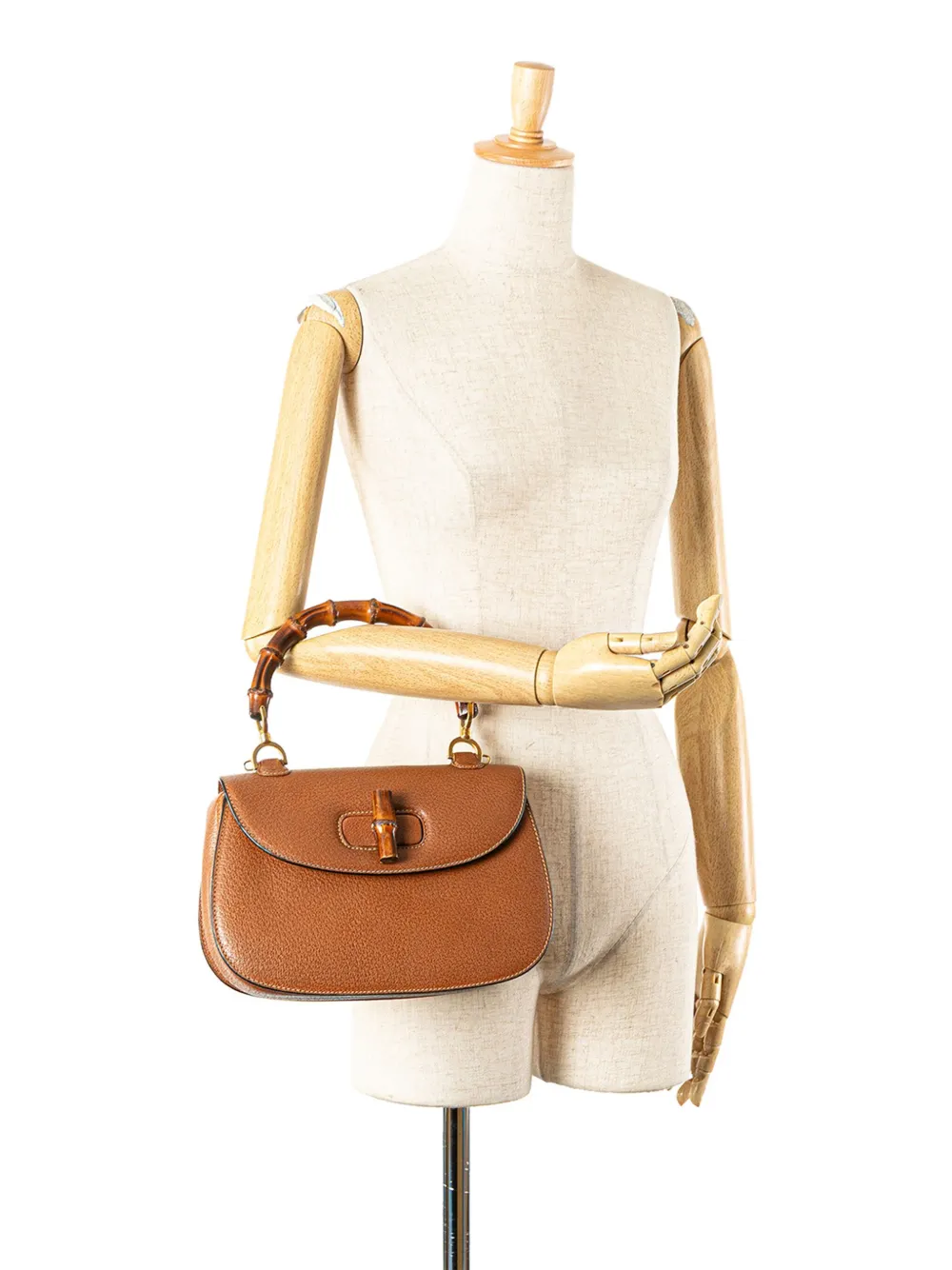 Gucci Pre-Owned 20th Century Calfskin Bamboo Night satchel | Pre-Owned | Image 2