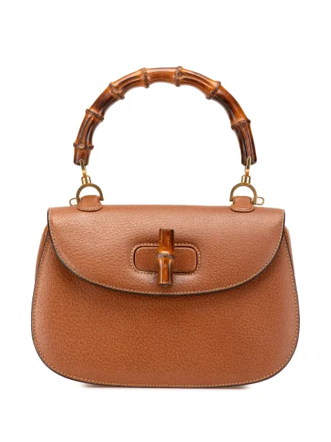 Gucci Pre-Owned 20th Century Calfskin Bamboo Night satchel