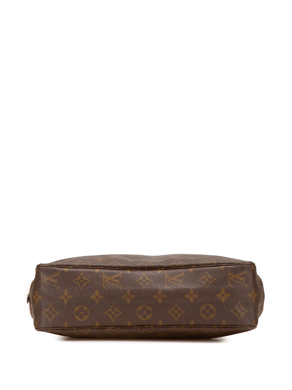 Pre-owned Louis Vuitton 1960-1980 Monogram Trousse Toilette 28 Clutch Bag In Brown