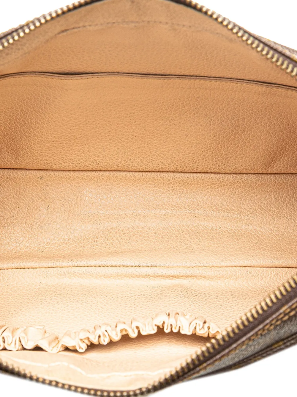 Pre-owned Louis Vuitton 1960-1980 Monogram Trousse Toilette 28 Clutch Bag In Brown