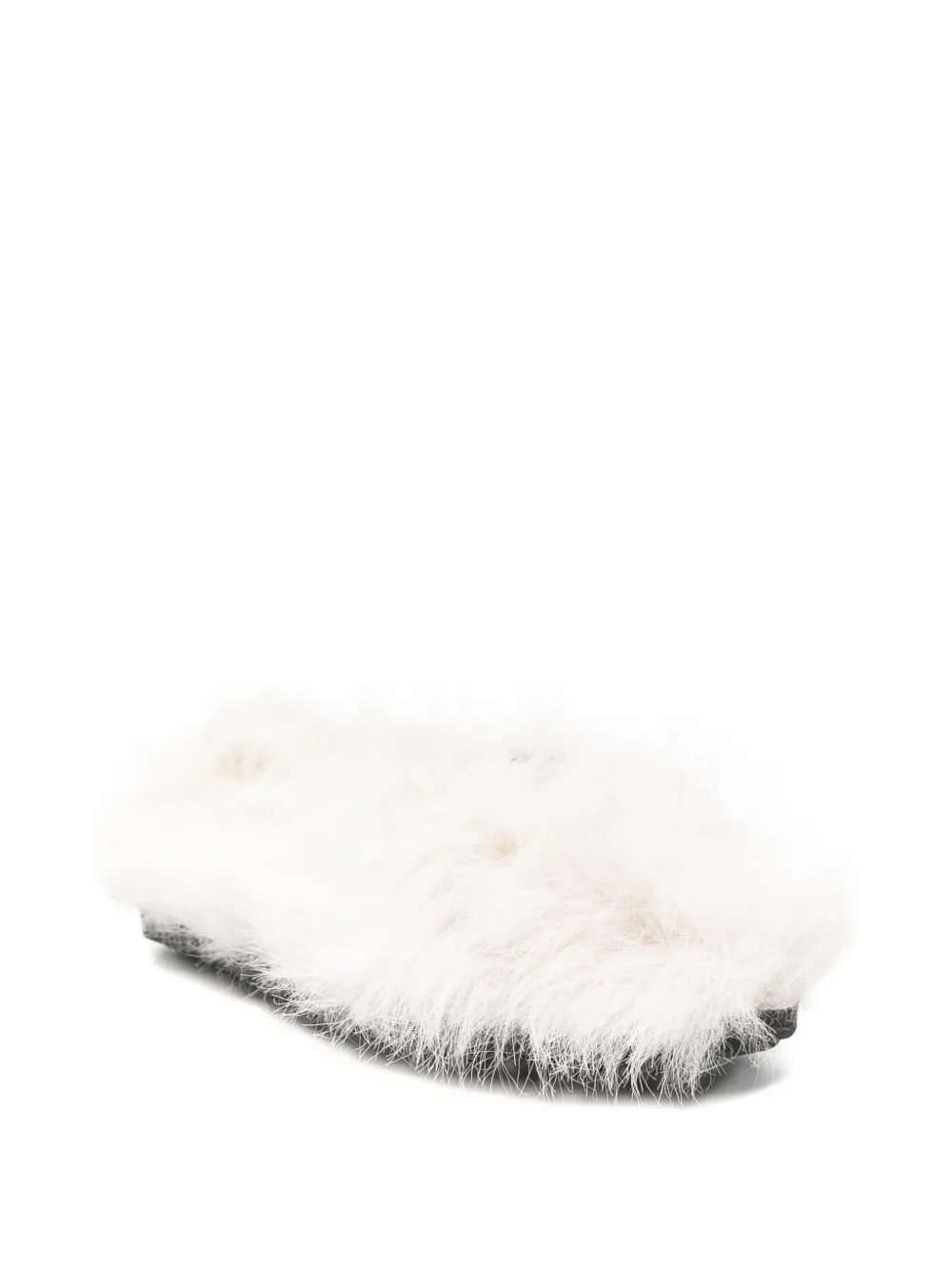 Moschino Ballerina's van imitatiebont Wit