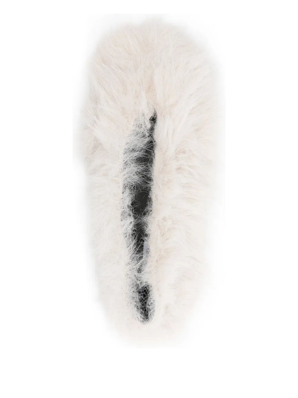 Moschino Ballerina's van imitatiebont Wit