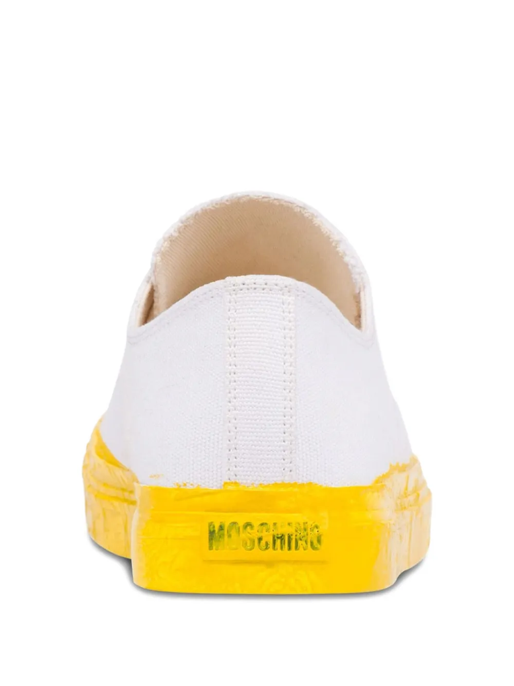 Moschino two-tone lace-up sneakers White