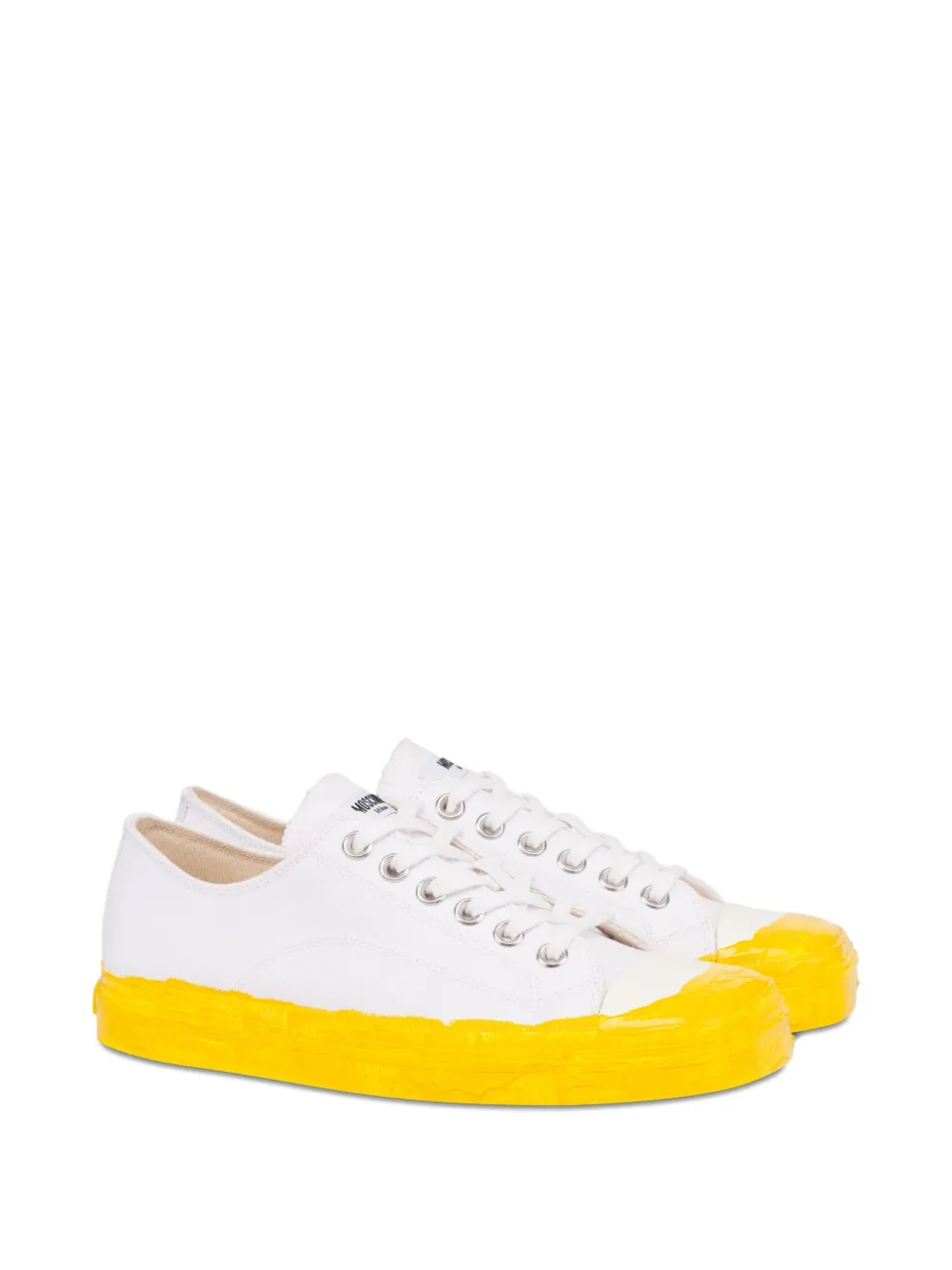 Moschino Tweekleurige sneakers - Wit
