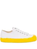 Moschino two-tone lace-up sneakers - White