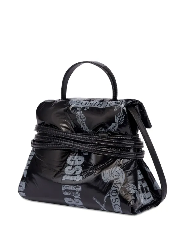 Moschino Tie Me logo-print Tote Bag | Black | FARFETCH