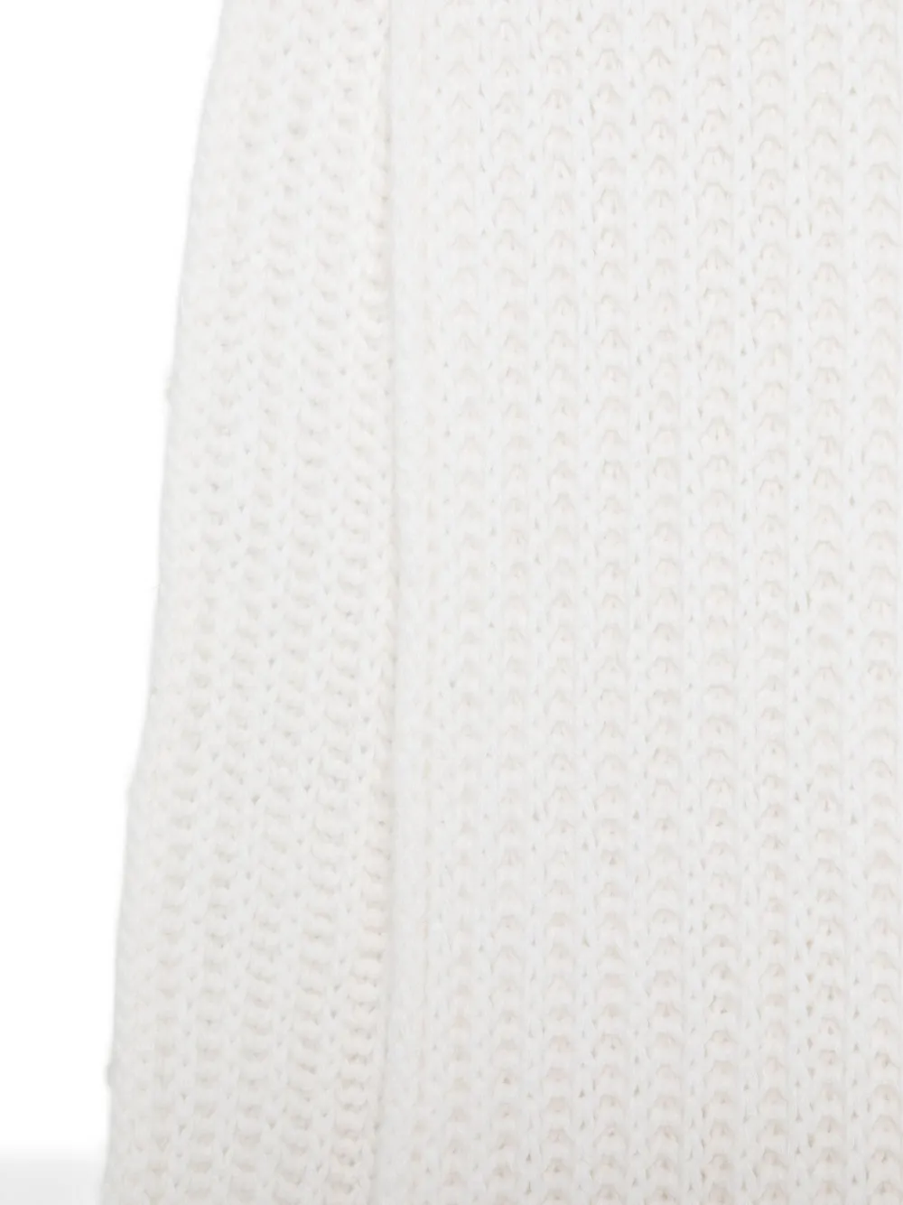 Moschino Sjaal met kwastje - Wit