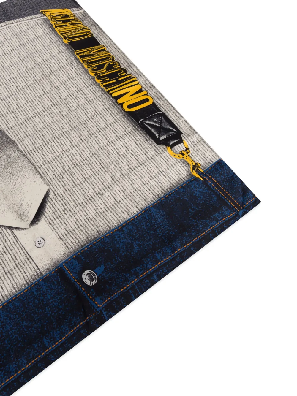 Moschino Zijden sjaal met print Wit