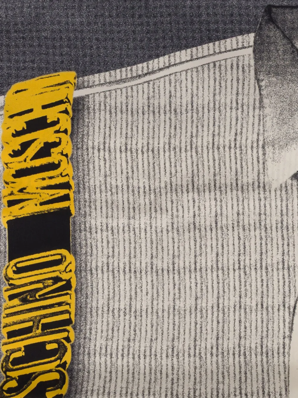 Moschino Zijden sjaal met print - Wit