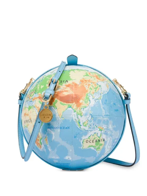 Moschino World Map clutch bag