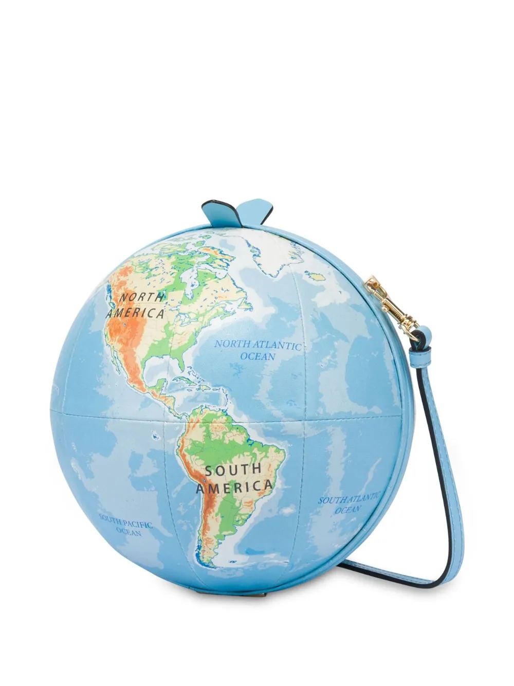 Moschino World Map clutch - Blauw