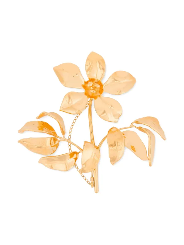 Moschino フローラル ブローチ | ゴールドトーン | FARFETCH JP