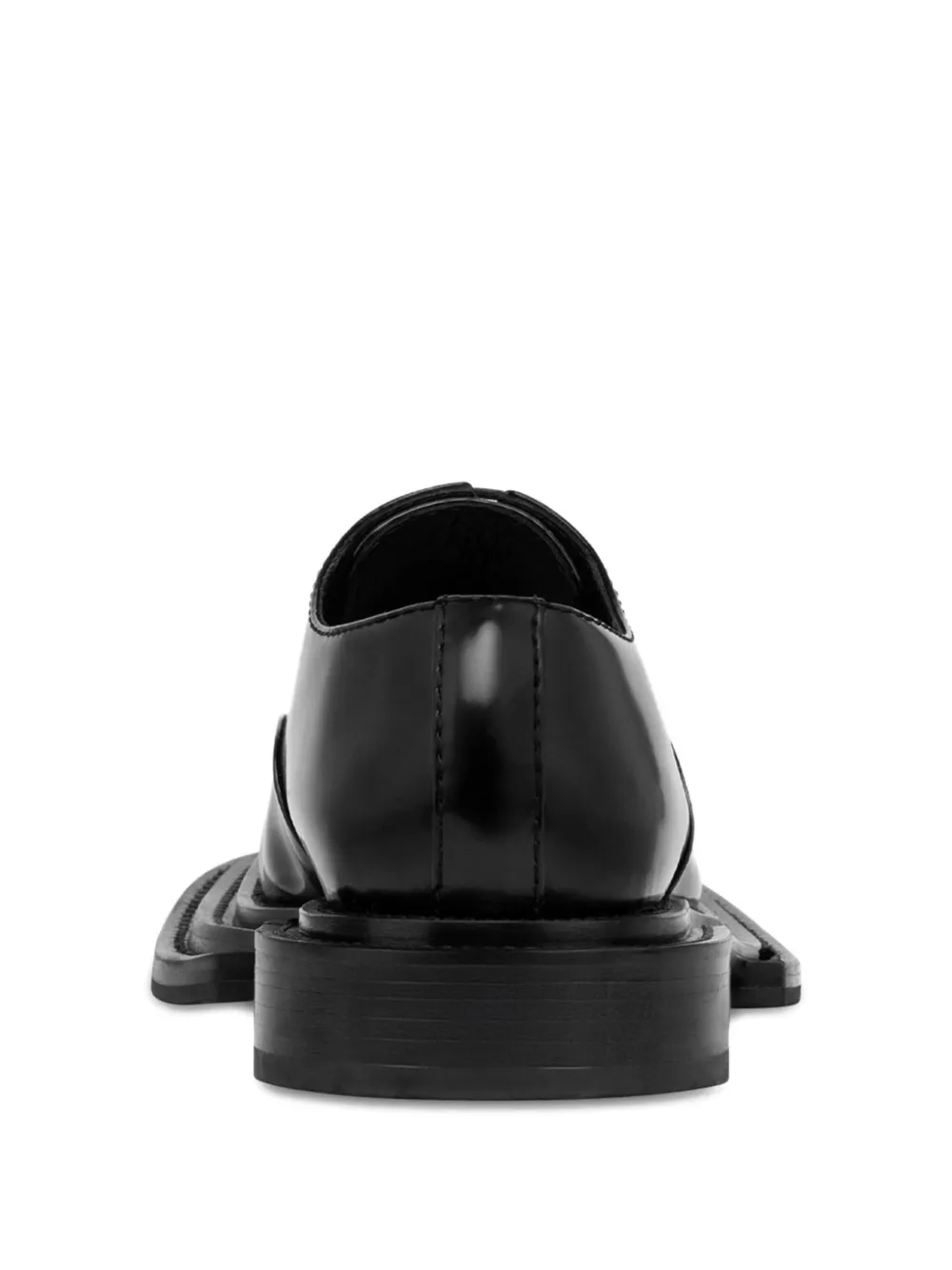 Moschino leather lace-up derby shoes Black