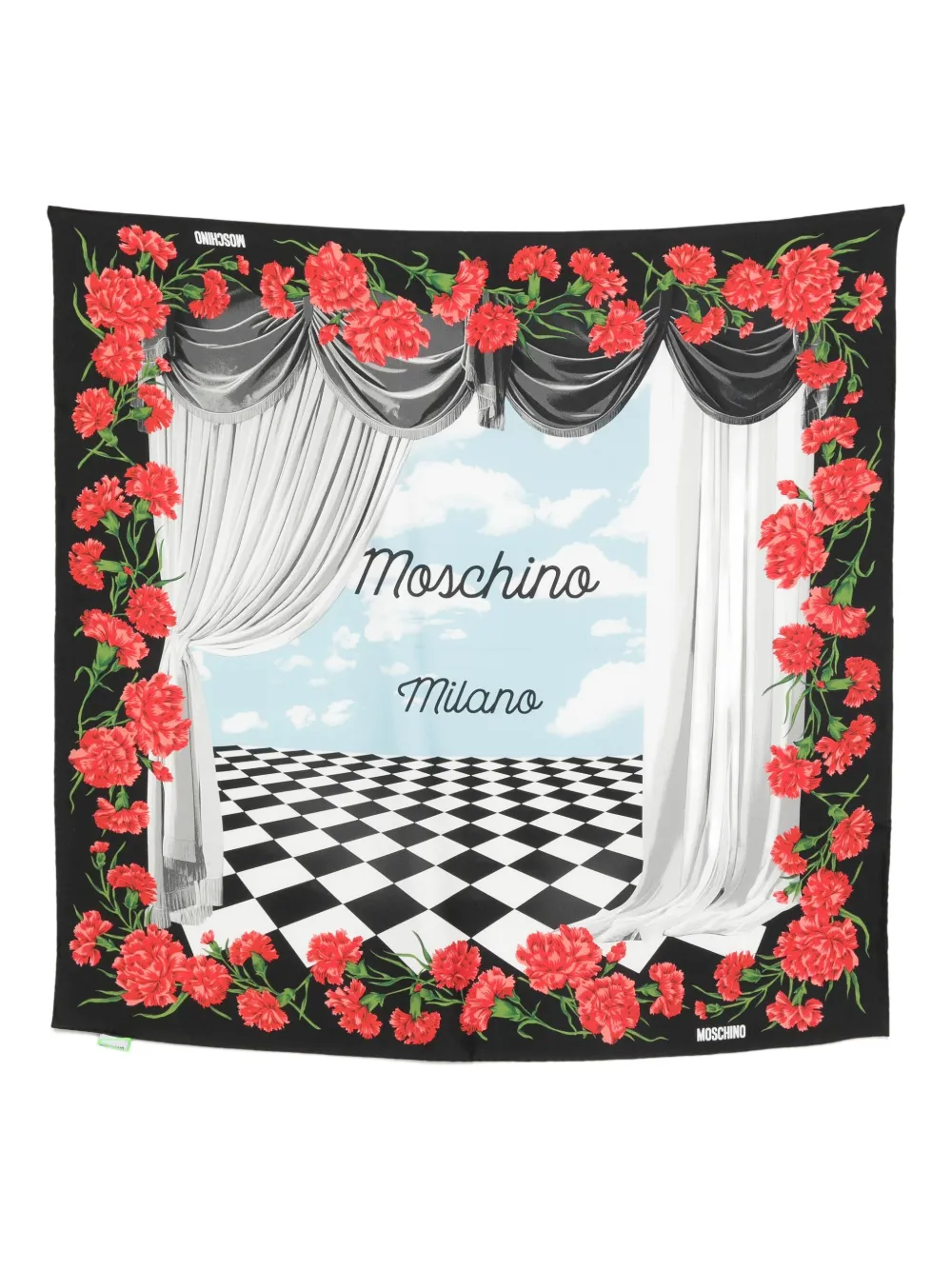 Moschino Sjaal met print Zwart