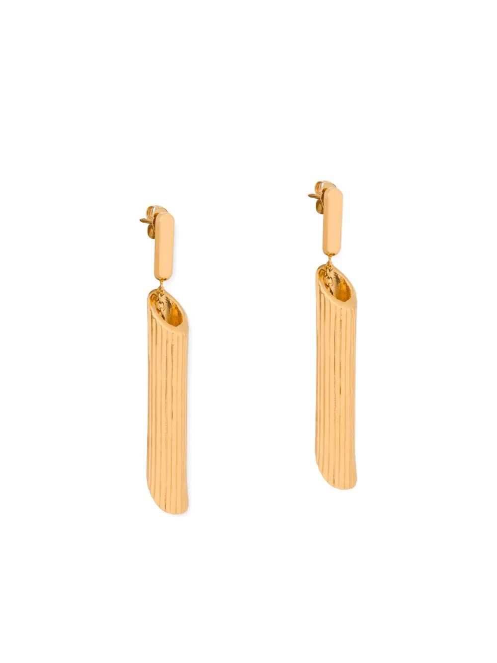 Moschino Messing oorbellen - Goud