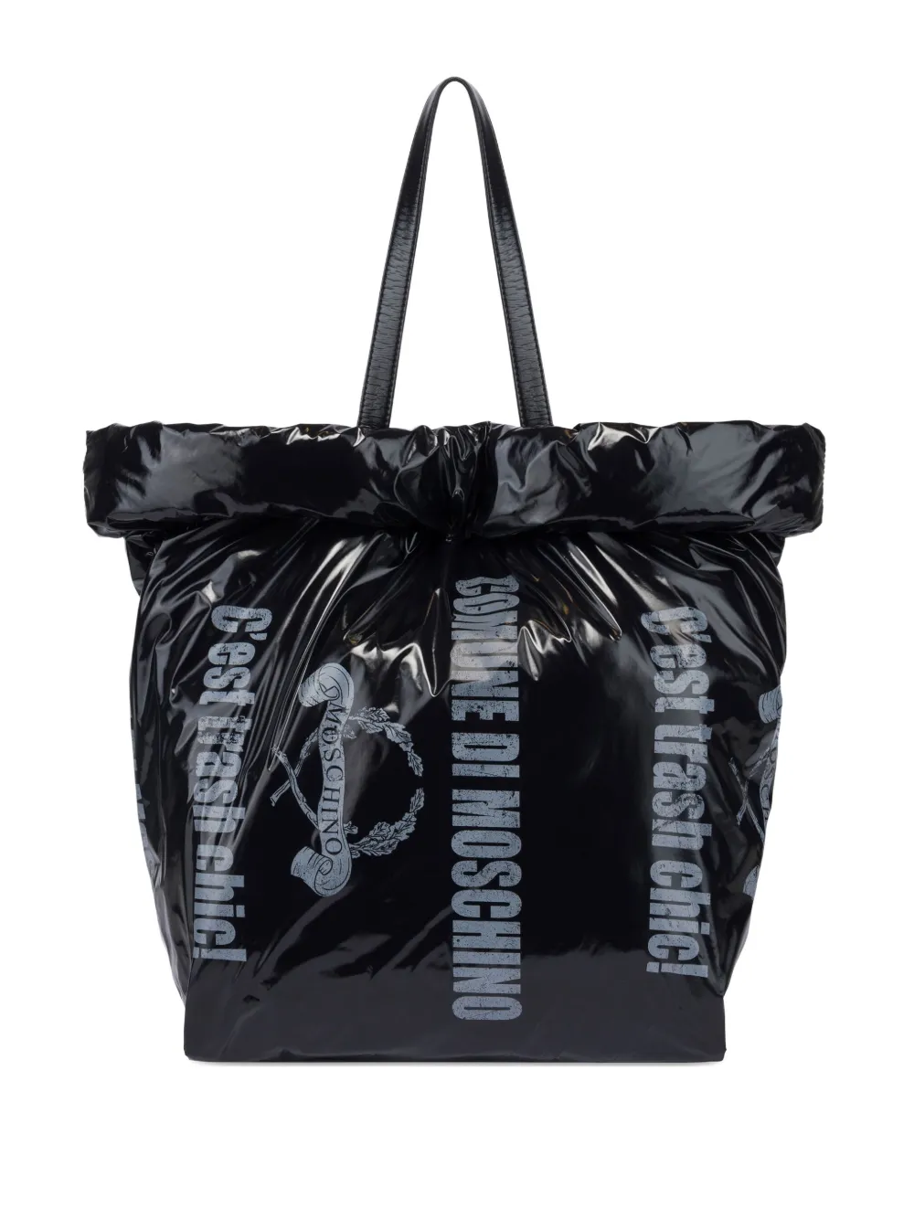 Moschino Shopper met grafische print Zwart