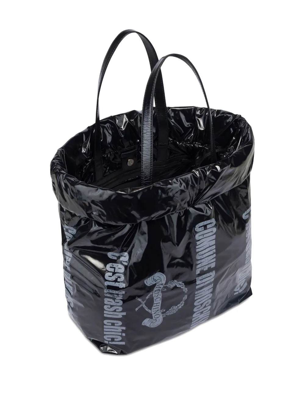 Moschino Shopper met grafische print Zwart