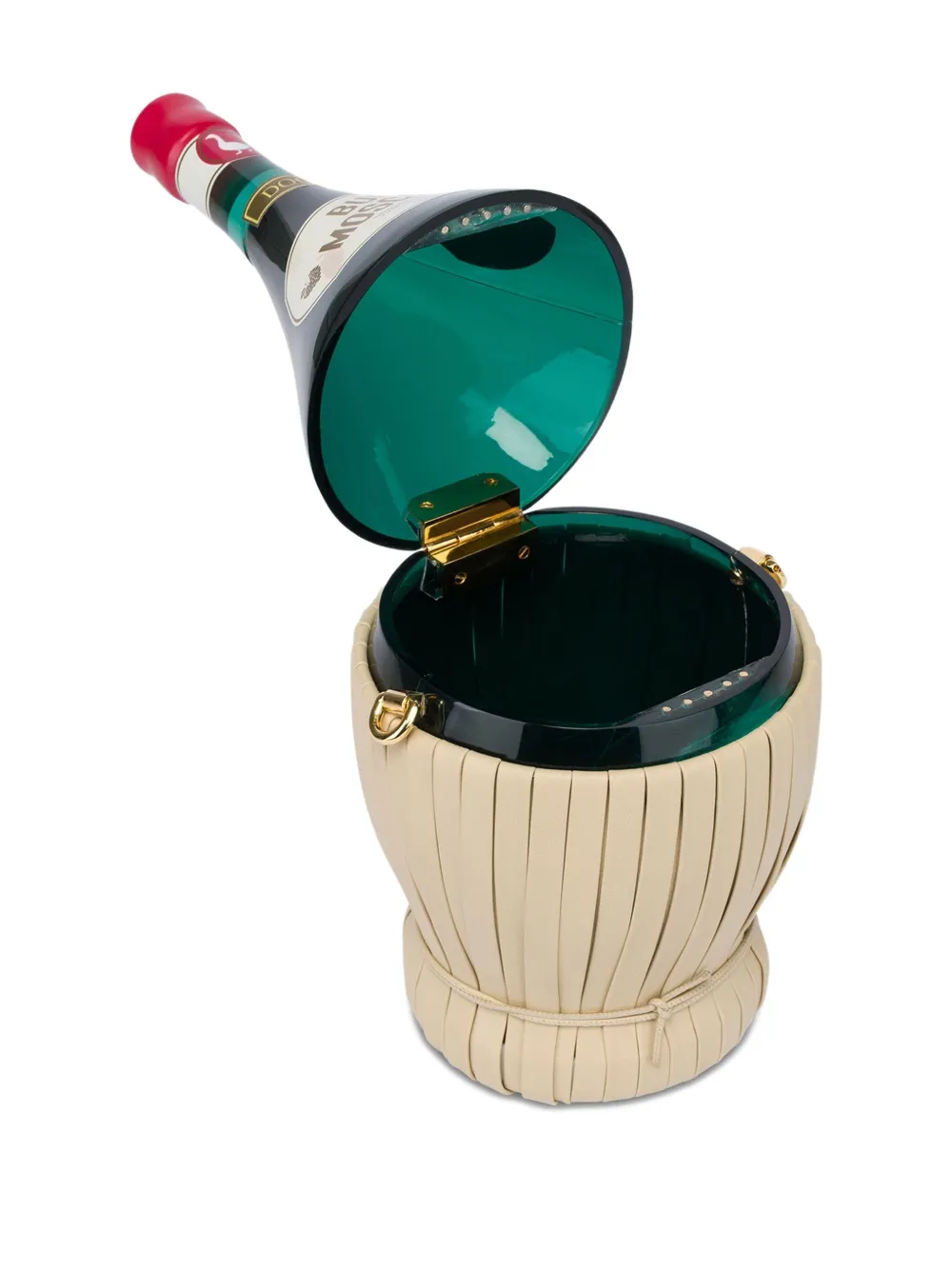 Moschino Dog Buon Moscvino clutch Groen