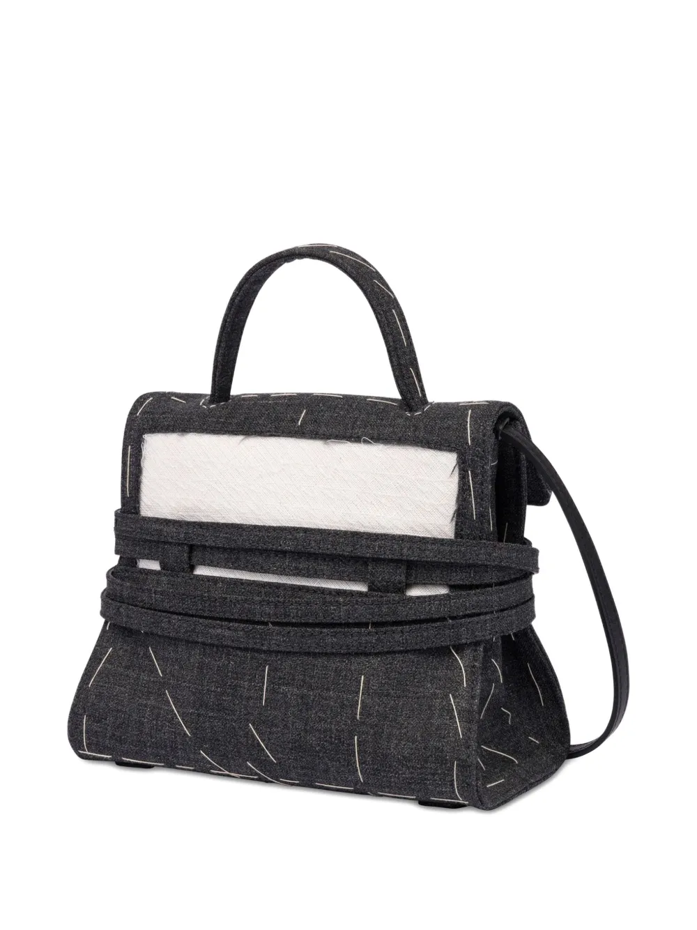 Moschino Shopper met stikseldetail - Zwart