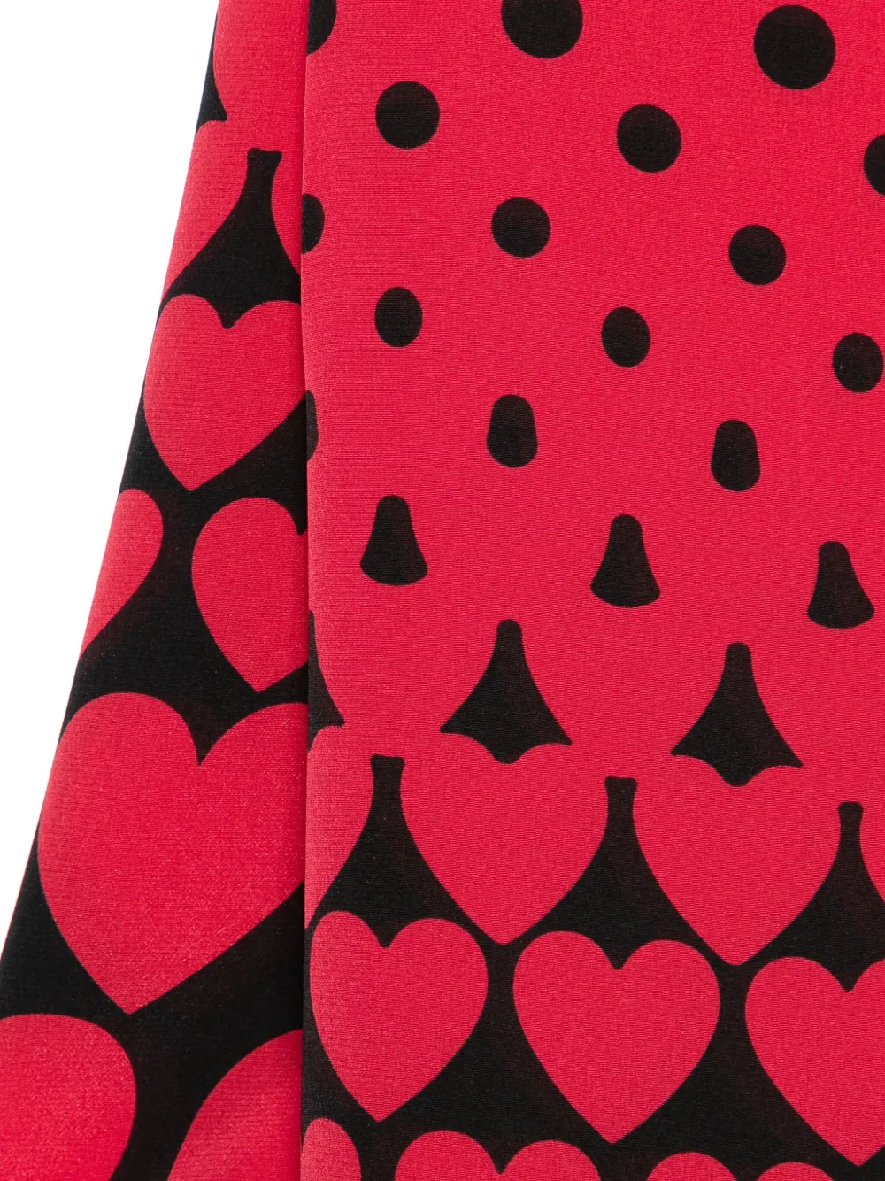 Moschino heart-print scarf - Zwart