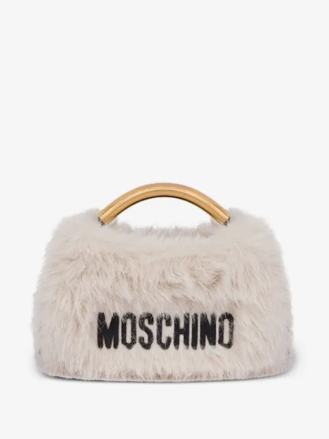 Moschino logo-embroidered tote bag