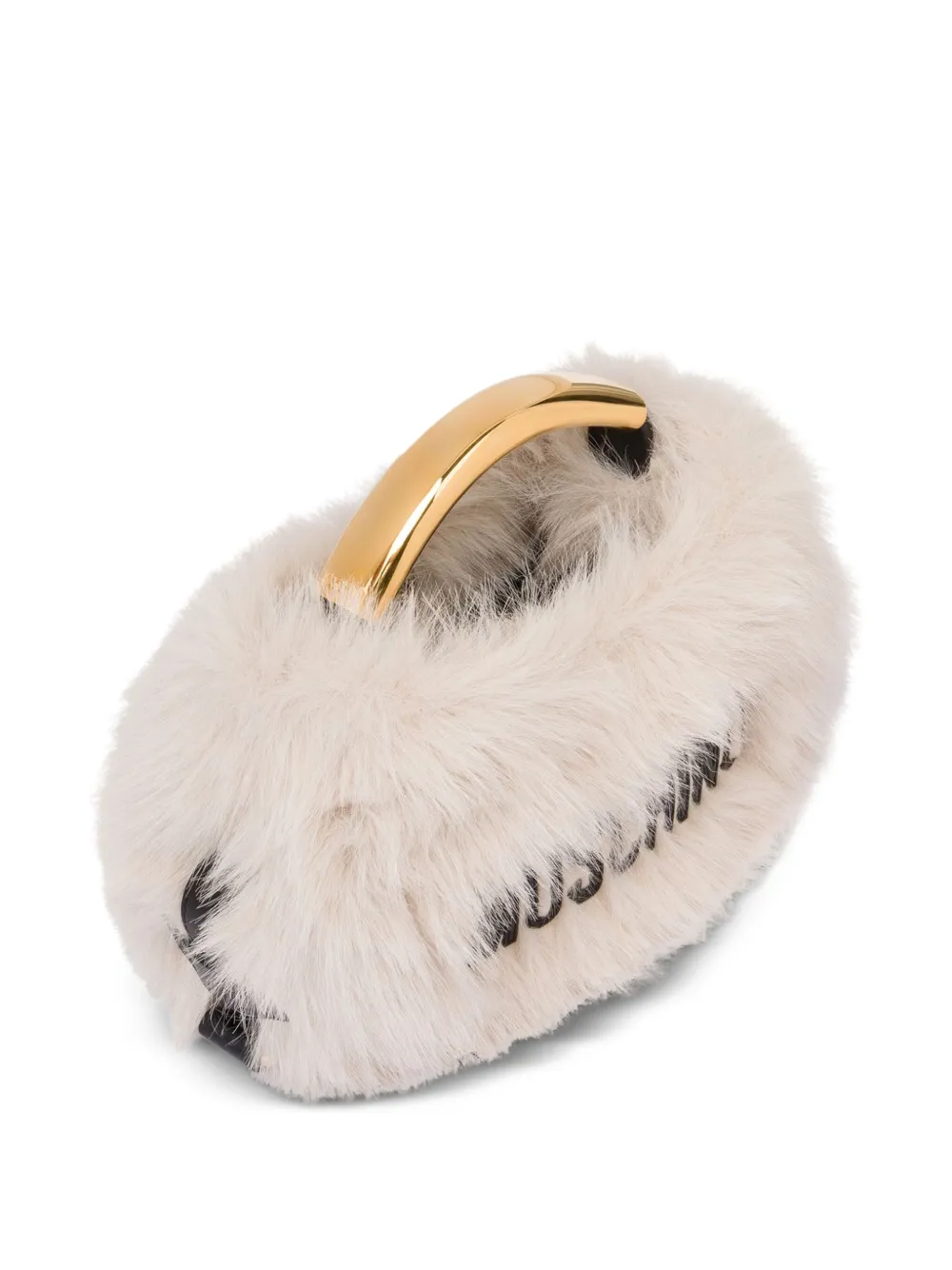 Moschino Shopper met geborduurd logo Wit