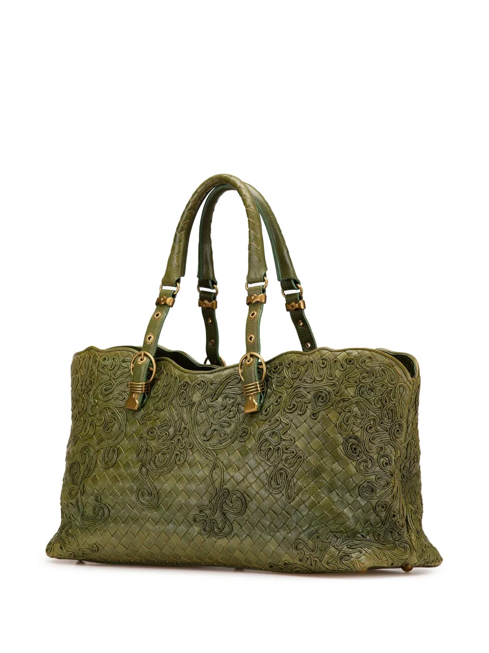 Pre-owned Bottega Veneta 2000-2007 Nappa Intrecciato Cornely Tote Bag