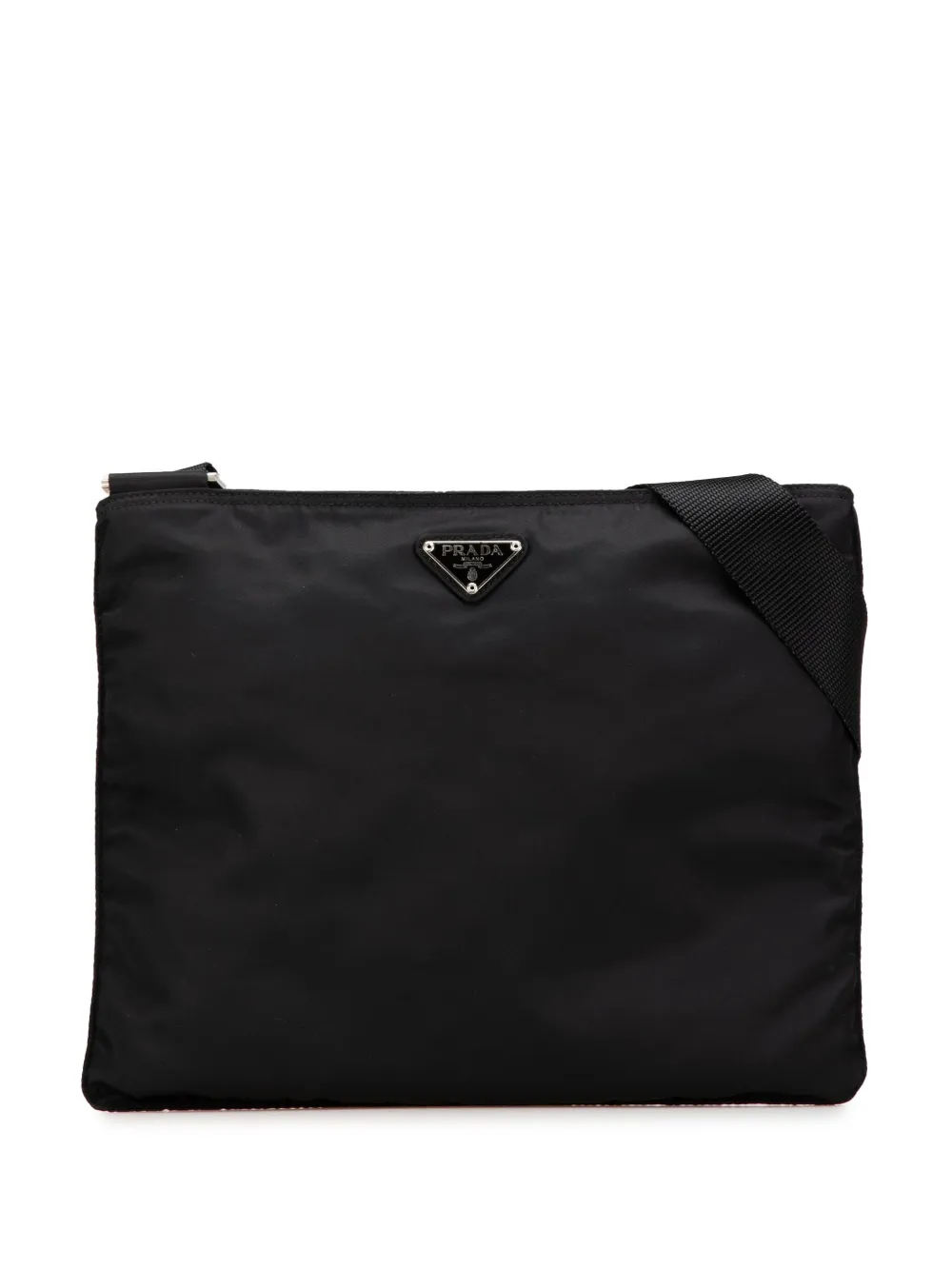 Prada Pre-Owned Borsa a tracolla in tessuto con zip 2000-2013 | nero | Image 1