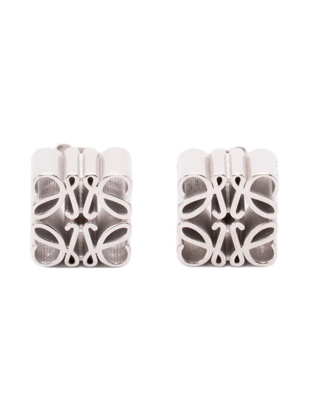 LOEWE Anagram stud earrings - シルバートーン LOEWE Anagram stud earrings - シルバートーン