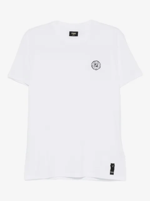 FENDI logo-embroidered T-shirt