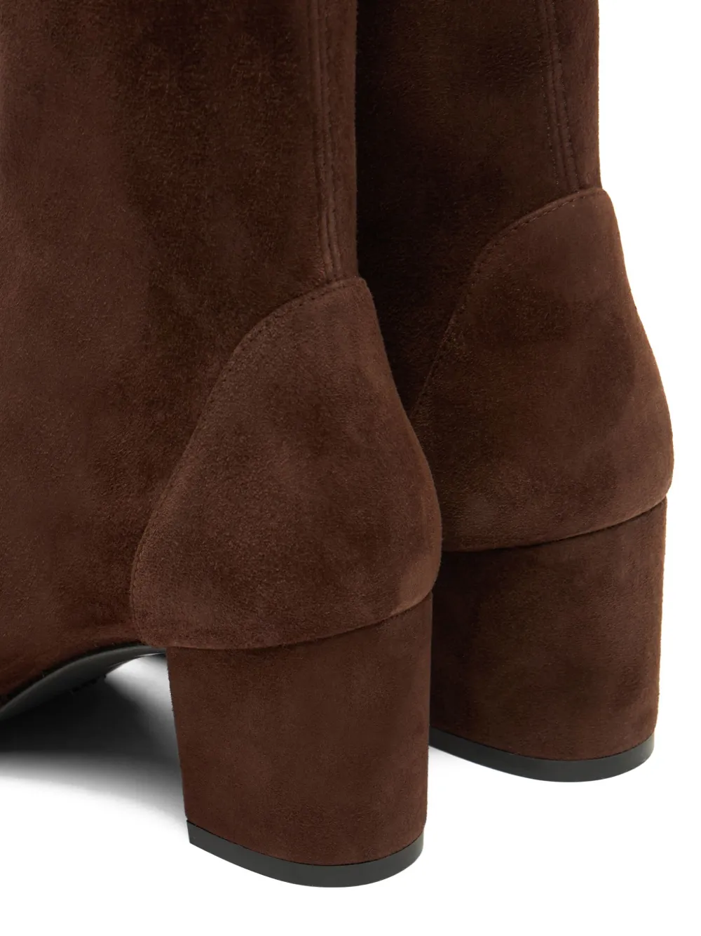 Stuart Weitzman block-heel suede boots Brown