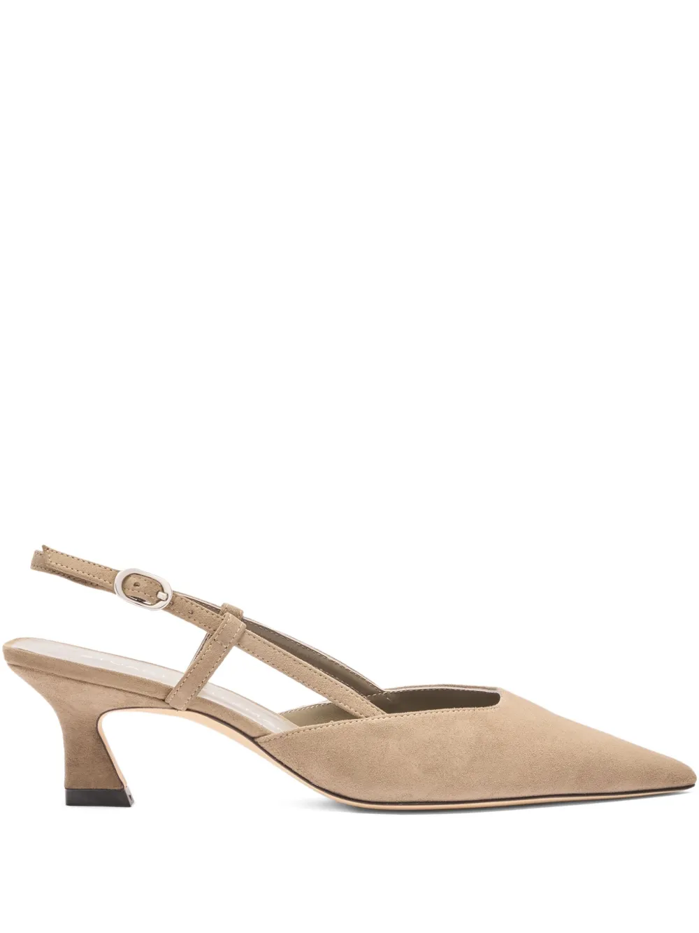 Stuart Weitzman 50mm Vinnie slingback pointed-toe pumps Brown