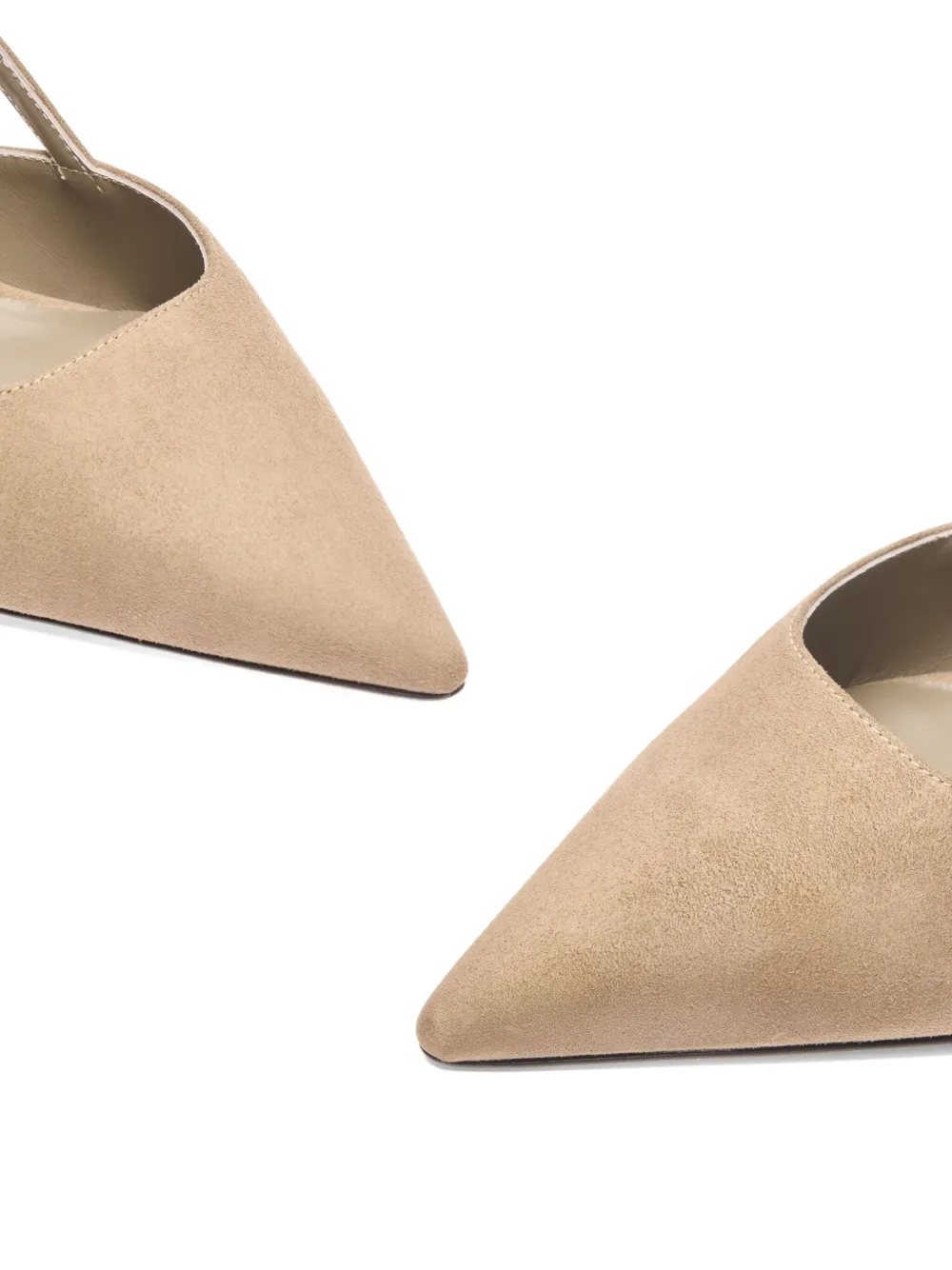 Stuart Weitzman 50mm Vinnie slingback pointed-toe pumps Brown