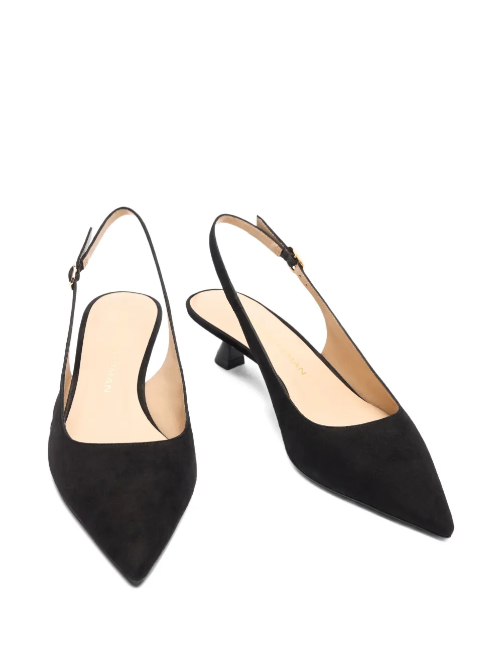 Stuart Weitzman 35mm Stuart Sculpt slingback pumps Black