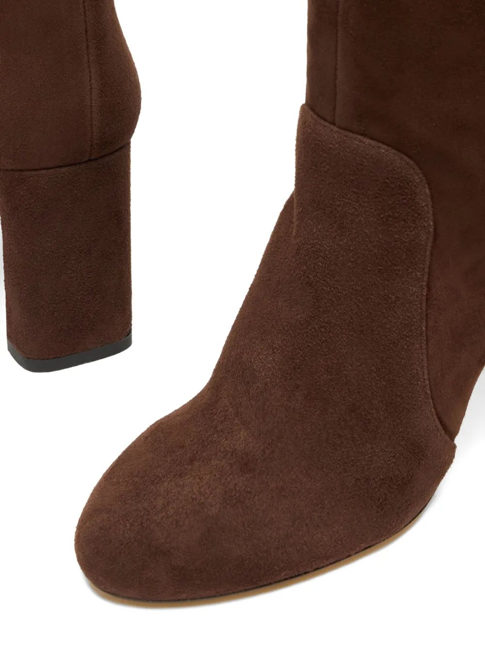 Stuart Weitzman 85mm Babette Tubo suede boots Brown