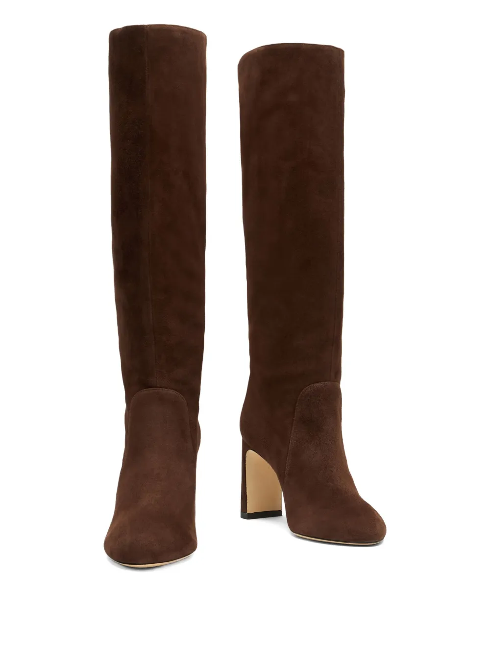 Stuart Weitzman 85mm Babette Tubo suede boots Brown