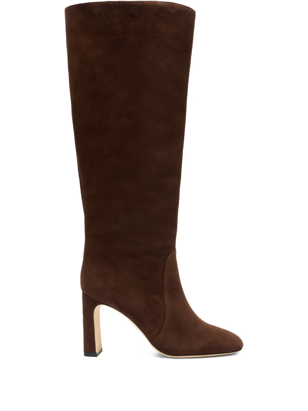Stuart Weitzman 85mm Babette Tubo Suede Boots In Brown