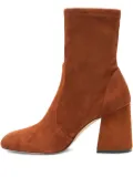 Stuart Weitzman 85mm Essentialist Stretch suede boots - Brown