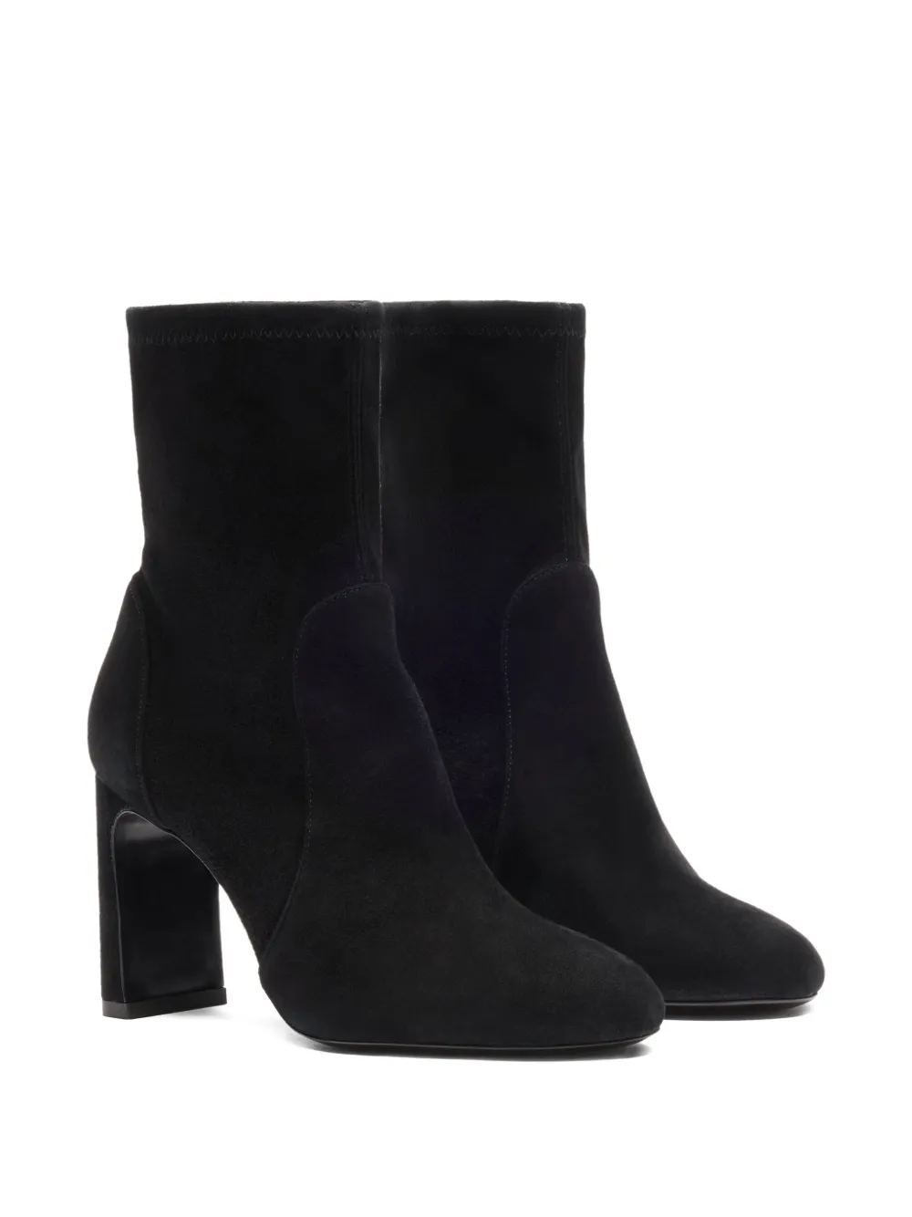 Stuart Weitzman 85mm block-heel ankle boots Black