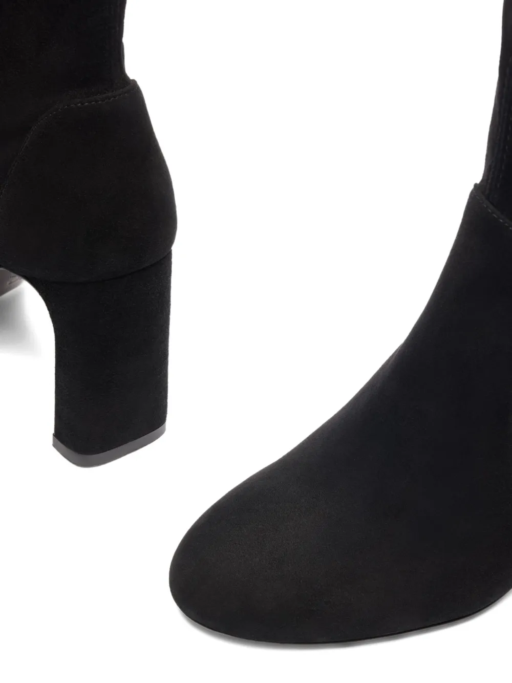 Stuart Weitzman 85mm block-heel ankle boots Black