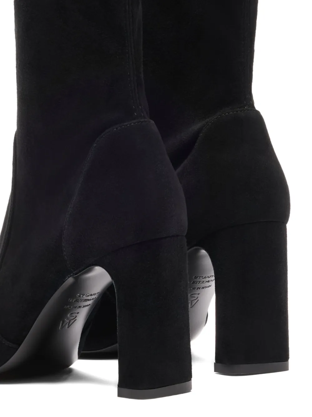 Stuart Weitzman 85mm block-heel ankle boots Black