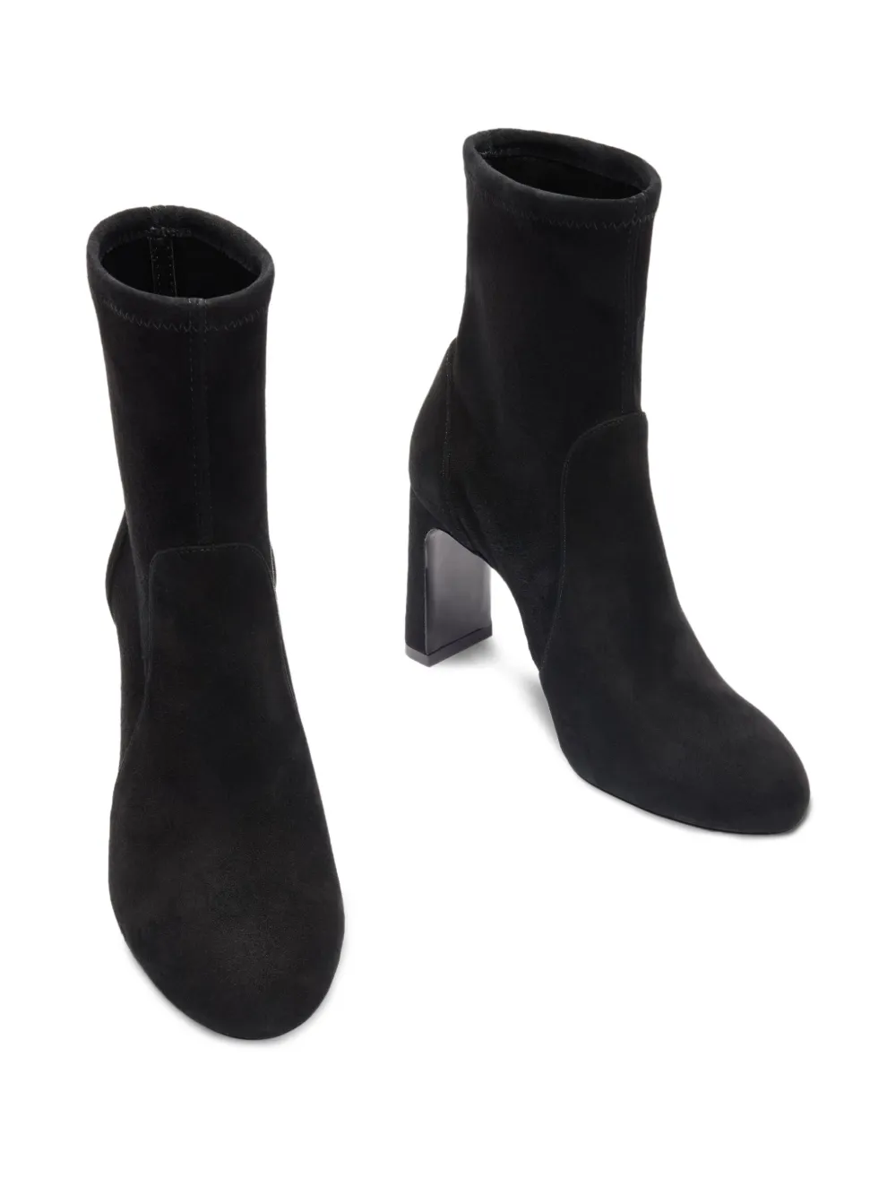 Stuart Weitzman 85mm block-heel ankle boots Black