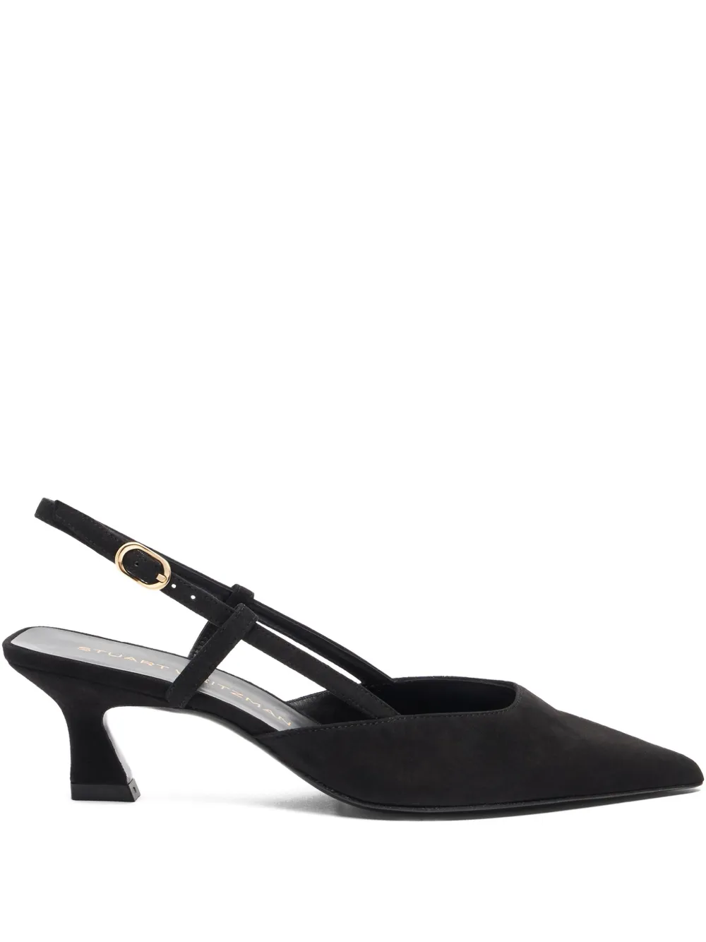 Stuart Weitzman 50mm Vinnie slingback pointed-toe pumps Black