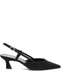 Stuart Weitzman 50mm Vinnie slingback pointed-toe pumps - Black