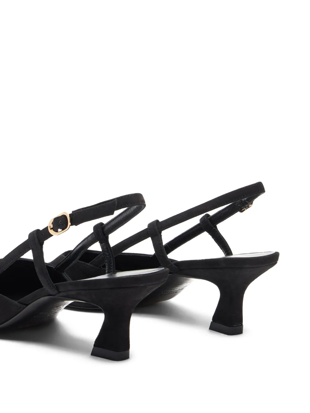Stuart Weitzman 50mm Vinnie slingback pointed-toe pumps Black