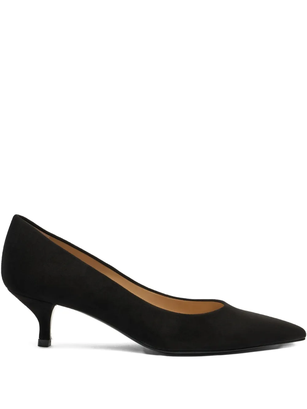 Stuart Weitzman 50mm Stuart power kitten-heel pumps Black